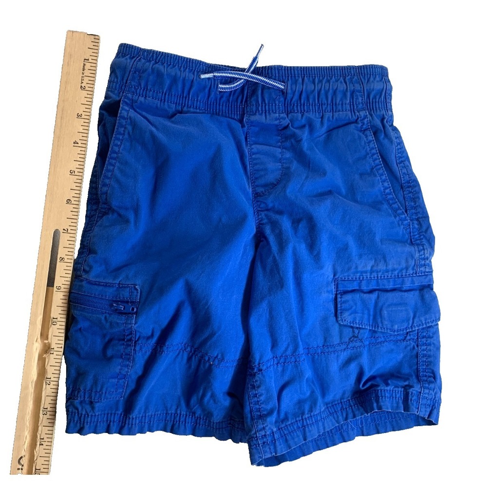 Arizona Jean Co Boys XS 6 7β Royal Blue Pull On Cargo Shorts Drawstring Waist - Picture 4 of 6